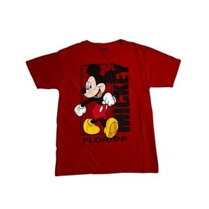 Disney Red Mickey Mouse Florida Kids T-Shirt